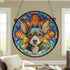 Chihuahua Black Stained Glass Effect Suncatcher